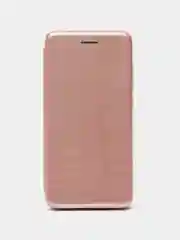 Розовый чехол-книжка на Xiaomi Mi 6, из эко кожи, с карманом для карт