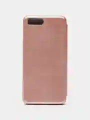 Розовый чехол-книжка на Xiaomi Mi 6, из эко кожи, с карманом для карт
