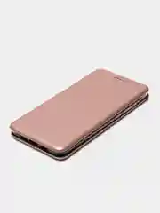 Розовый чехол-книжка на Xiaomi Mi 6, из эко кожи, с карманом для карт