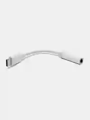 Белый переходник на чипах GeneralPlus Type-C на наушники 3,5мм Jack