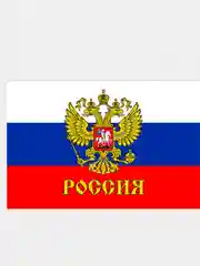 Флаг России, "Zадача будет выполнена", "Бессмертный полк", "Своих не бросаем", с гербом
