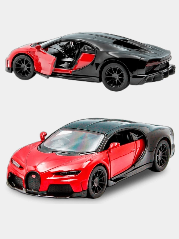 Машинка металлическая инерционная 1:36 Bugatti Chiron Supersport 12.5 см KT5423/Kinsmart/