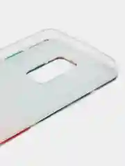 Бордовый чехол на Xiaomi Redmi Note 9S/9 Pro / Сяоми Редми Нот 9S/9 Про прозрачный, с рисунком