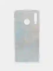 Голубой чехол на Huawei P30 Lite/Honor 20S/20 Lite 2020 / Хонор 20 Lite прозрачный, с рисунком