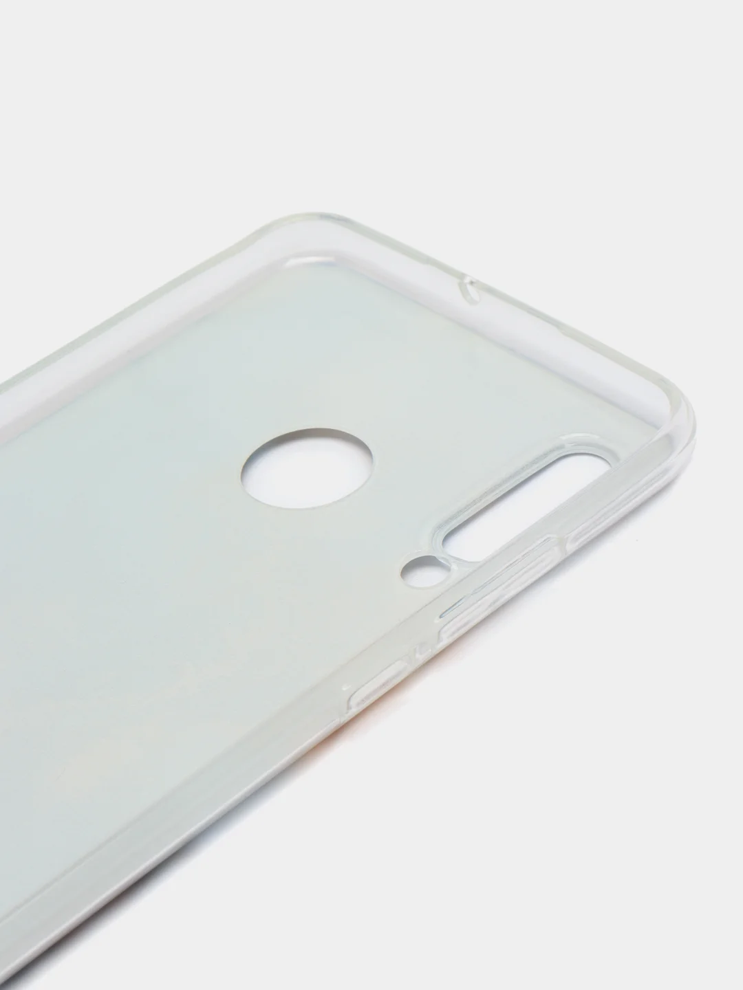Голубой чехол на Huawei P30 Lite/Honor 20S/20 Lite 2020 / Хонор 20 Lite прозрачный, с рисунком