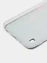 Красный силиконовый чехол на Samsung Galaxy A10 / Самсунг А10 прозрачный с рисунком, защита камеры