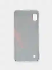Красный силиконовый чехол на Samsung Galaxy A10 / Самсунг А10 прозрачный с рисунком, защита камеры