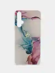 Ледяной чехол на Honor 20/Huawei Nova 5T / Хонор 20 прозрачный, с рисунком, защита камеры
