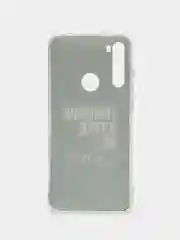 Тёмно-коричневый силиконовый чехол на Xiaomi Redmi Note 8T / Сяоми Редми Нот 8T прозрачный, с рисунком