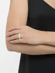 Кольцо из белого бисера