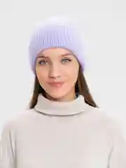 Лавандовый шапка женская, из ангоры