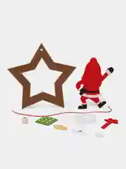 Белый набор для создания подвесной ёлочной игрушки, из фетра