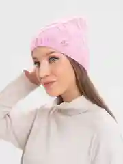 Розовый шапка женская без подклада Амсония