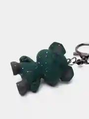 Тёмно-зелёный брелок для ключей Bearbrick "Мишка"
