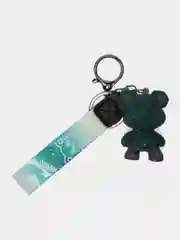 Тёмно-зелёный брелок для ключей Bearbrick "Мишка"