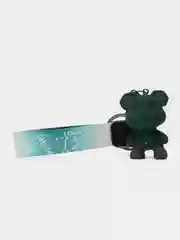 Тёмно-зелёный брелок для ключей Bearbrick "Мишка"