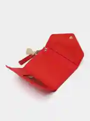 Красный женский базовый мини-кошелек, 14 цветов, 11 х 7 см, кошелек