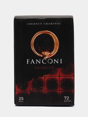 Кокосовый уголь для кальяна Fanconi, 25 мм, 72 штуки