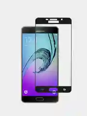 Черный защитное стекло Samsung Galaxy A7 2016 (A710), Самсунг Галакси А7 2016 (А710)