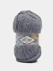 Серый пряжа Alize Softy mega (Ализе софти мега), 100 г, 70 м