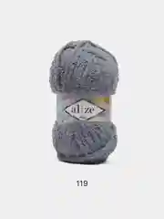 Серый пряжа Alize Softy mega (Ализе софти мега), 100 г, 70 м
