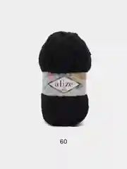 Черный пряжа Alize Softy mega (Ализе софти мега), 100 г, 70 м