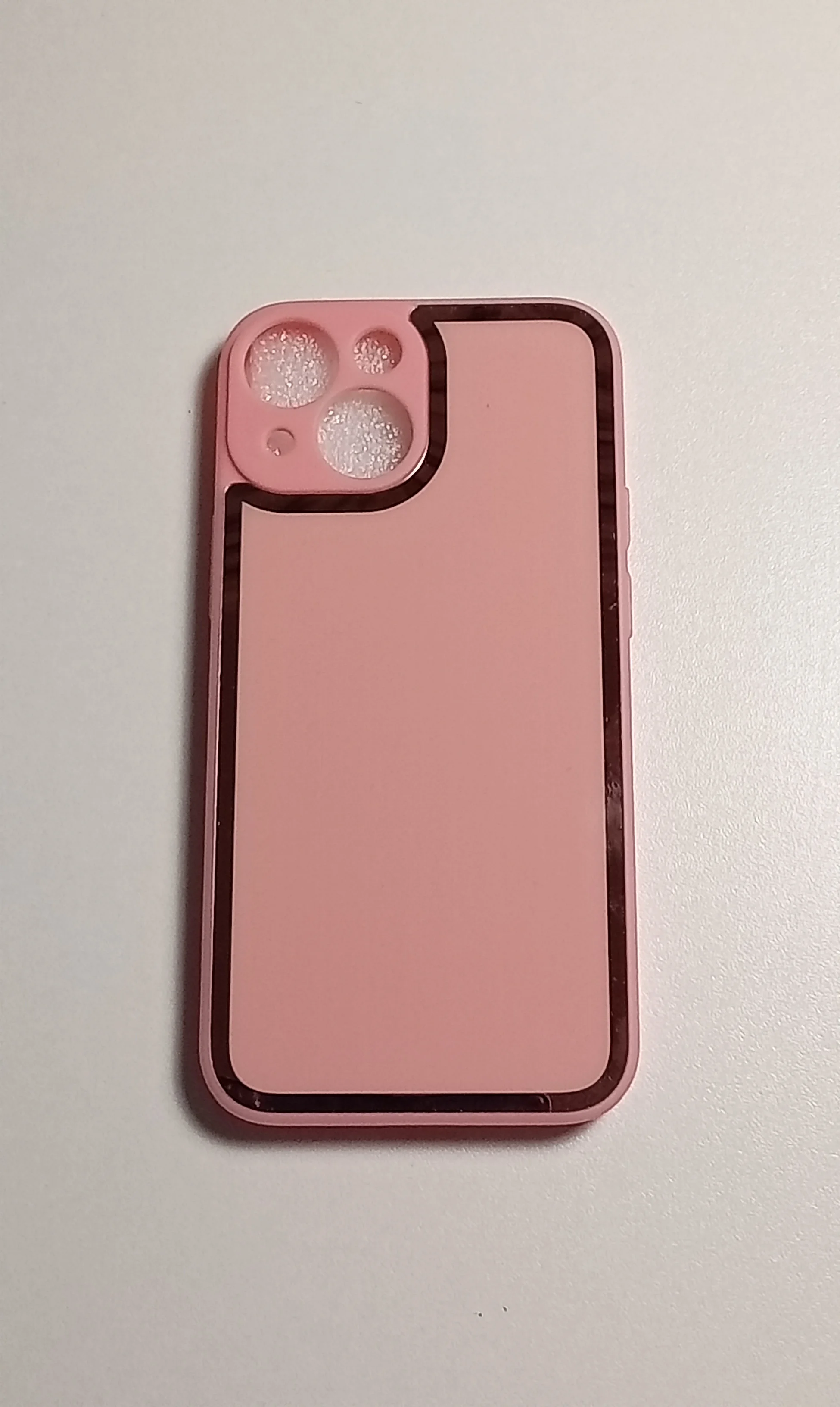 Розовый наладка имитация стекла с защитой камеры для IPHONE 13