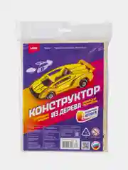 Конструктор деревянный Lori "Спортивная машина", с красками