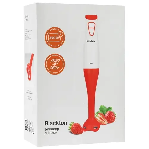 Блендер Blackton Bt HB400P, погружной, белый красный