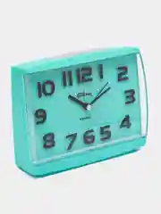 Бирюзовый часы настольные с будильником