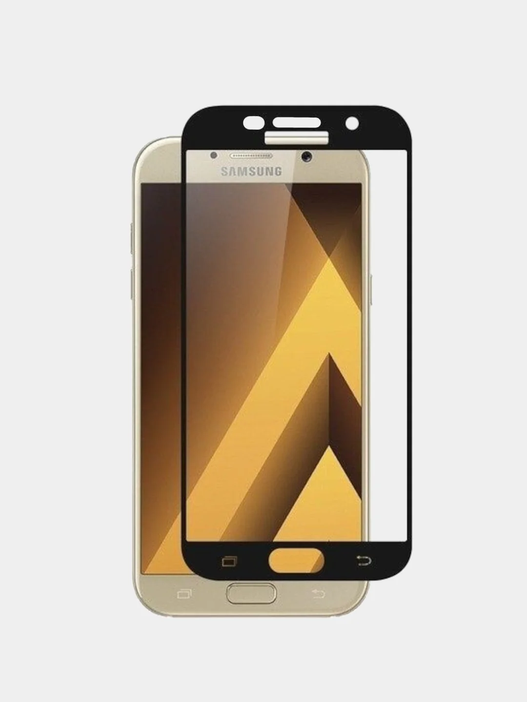 Защитное стекло 9D на Samsung Galaxy A7 2017 (A720), Самсунг Галакси А7 2017 (А720)