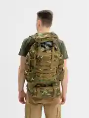Зелёный хаки рюкзак спортивно-походный, тактический, 80 л