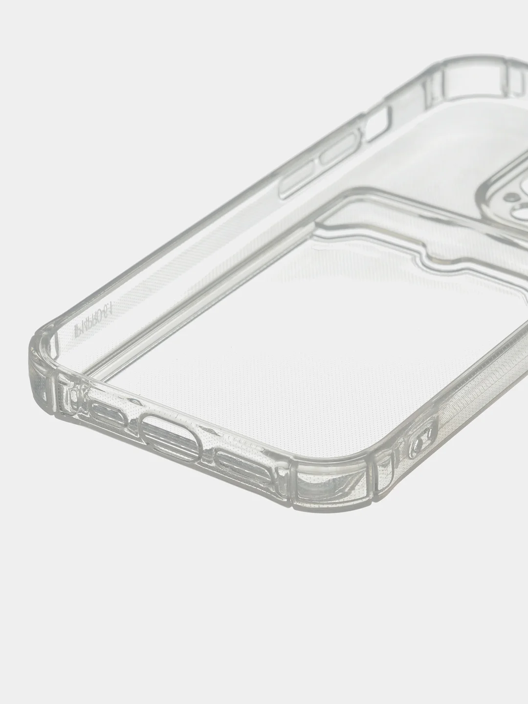 Чехол на iPhone 11, 12, 13, 14 Pro, 7/8/SE 2020, XR с карманом для карт, силиконовый