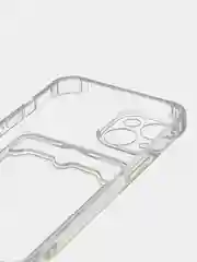 Чехол на iPhone 11, 12, 13, 14 Pro, 7/8/SE 2020, XR с карманом для карт, силиконовый