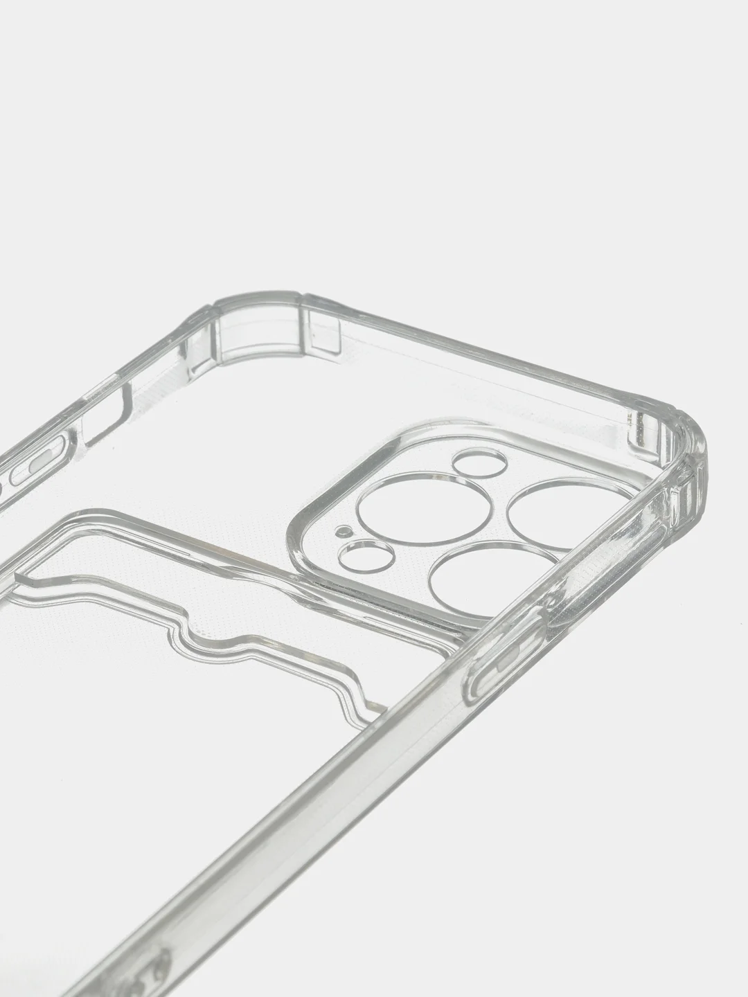 Чехол на iPhone 11, 12, 13, 14 Pro, 7/8/SE 2020, XR с карманом для карт, силиконовый