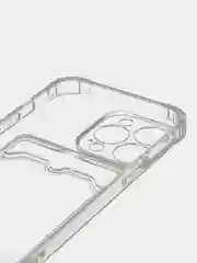 Чехол на iPhone 11, 12, 13, 14 Pro, 7/8/SE 2020, XR с карманом для карт, силиконовый
