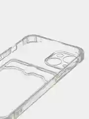Чехол на iPhone 11, 12, 13, 14 Pro, 7/8/SE 2020, XR с карманом для карт, силиконовый