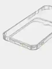Чехол на iPhone 11, 12, 13, 14 Pro, 7/8/SE 2020, XR с карманом для карт, силиконовый