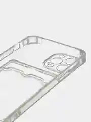 Чехол на iPhone 11, 12, 13, 14 Pro, 7/8/SE 2020, XR с карманом для карт, силиконовый