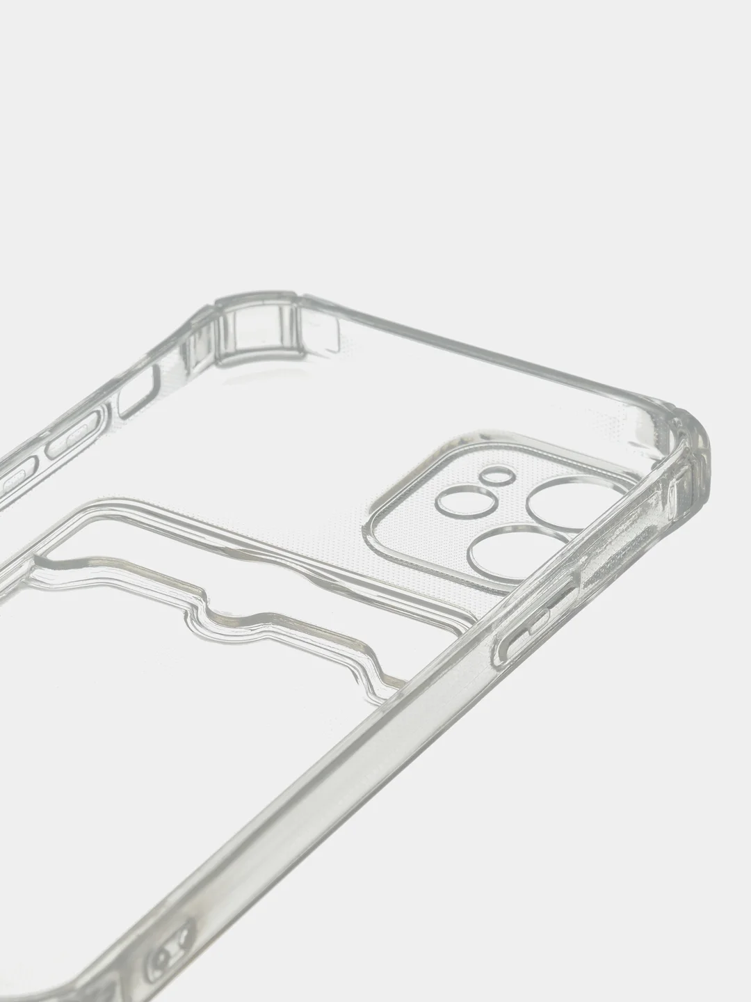 Чехол на iPhone 11, 12, 13, 14 Pro, 7/8/SE 2020, XR с карманом для карт, силиконовый