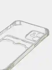 Чехол на iPhone 11, 12, 13, 14 Pro, 7/8/SE 2020, XR с карманом для карт, силиконовый