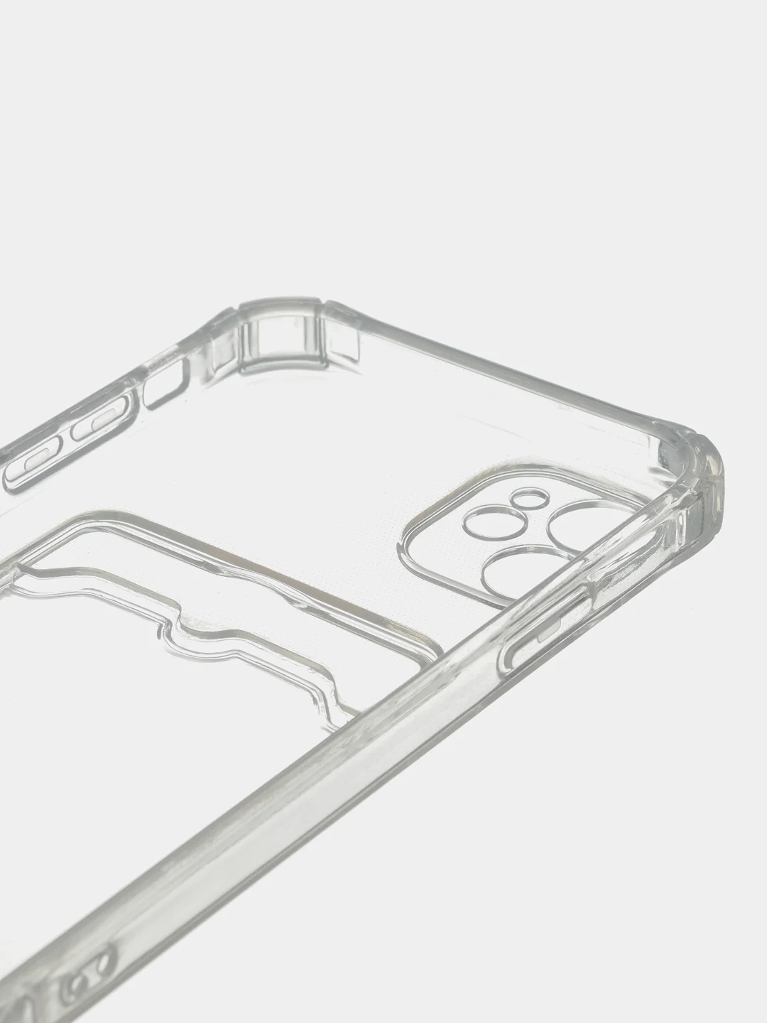Чехол на iPhone 11, 12, 13, 14 Pro, 7/8/SE 2020, XR с карманом для карт, силиконовый