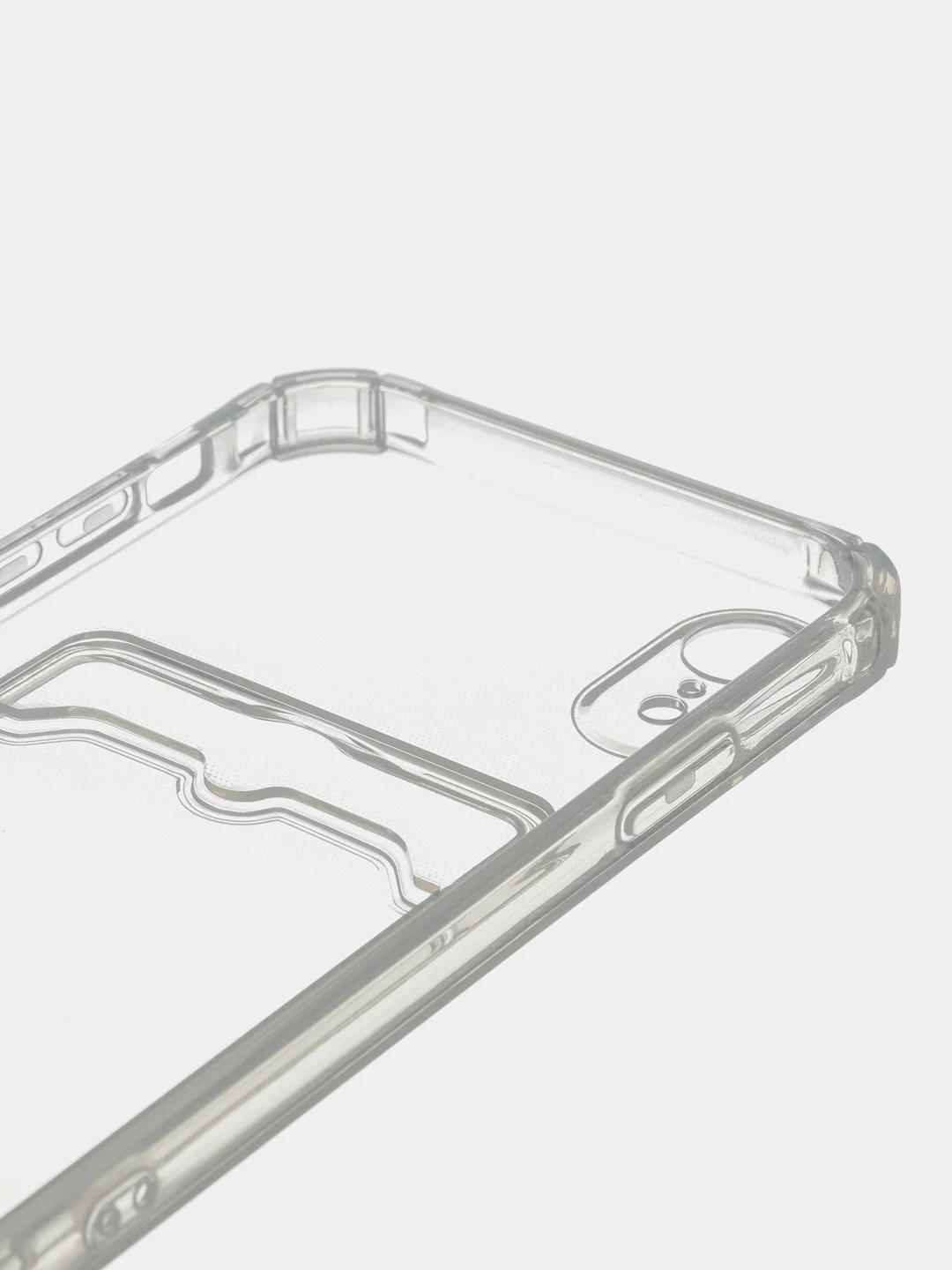 Чехол на iPhone 11, 12, 13, 14 Pro, 7/8/SE 2020, XR с карманом для карт, силиконовый