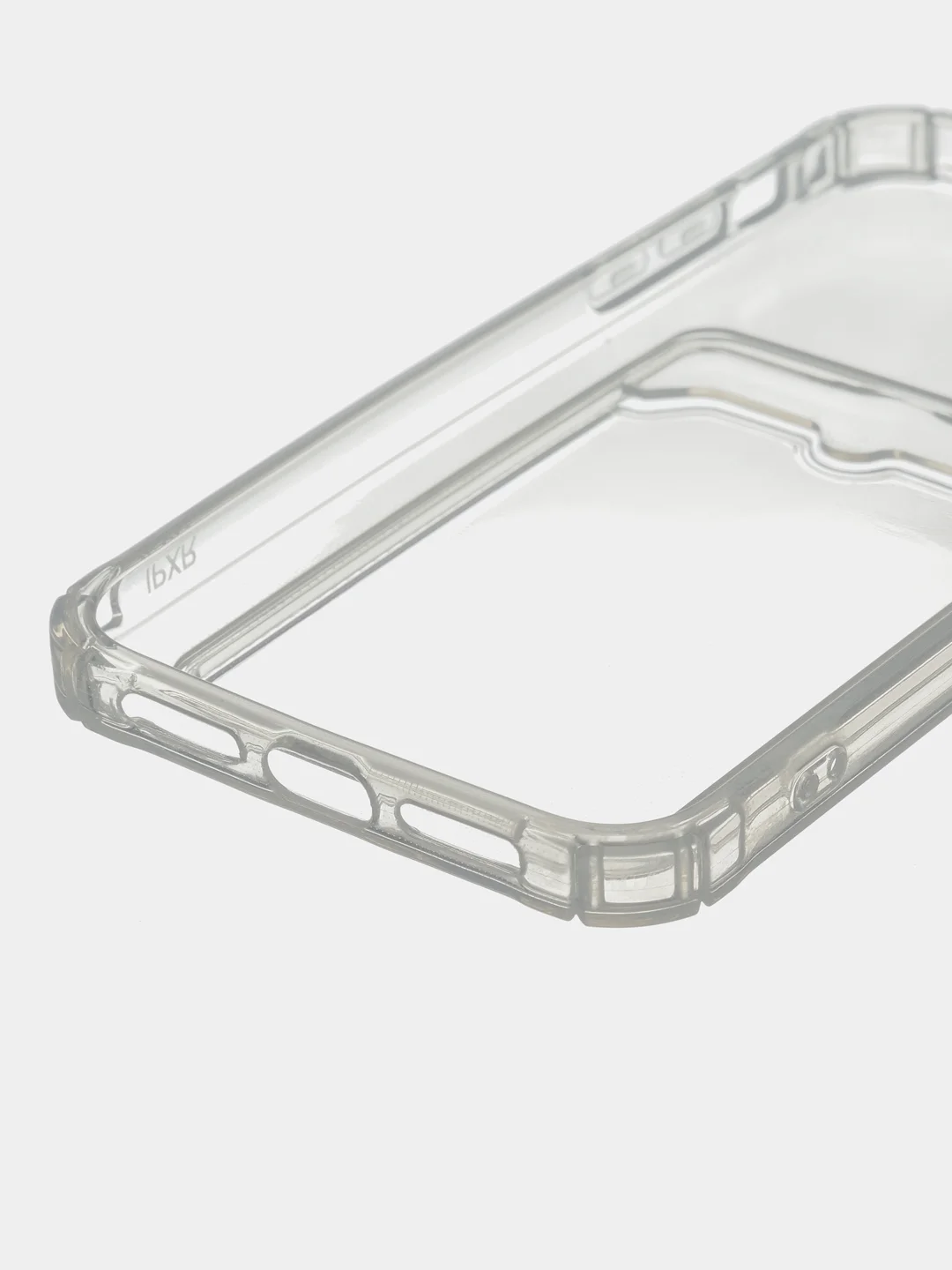 Чехол на iPhone 11, 12, 13, 14 Pro, 7/8/SE 2020, XR с карманом для карт, силиконовый