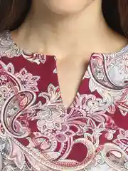 Розовый туника женская домашняя из хлопка, мусульманское платье, рубашка, удлиненное, трикотажное