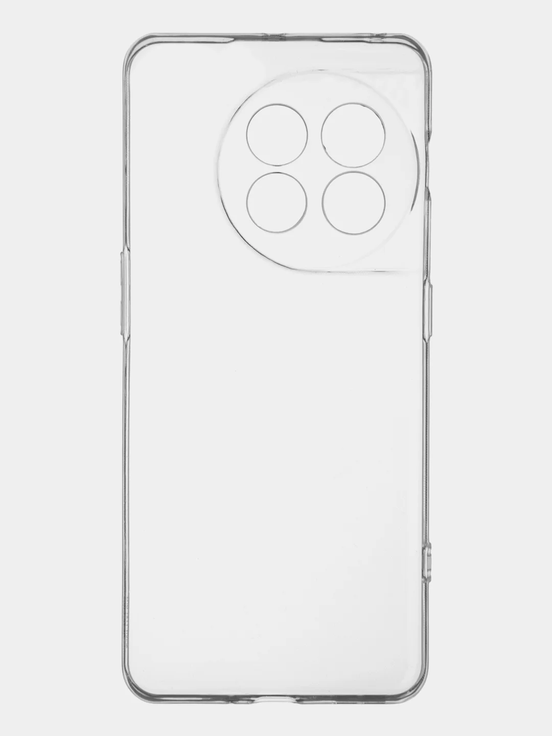 Прозрачный силиконовый чехол BROSCORP для OnePlus 11, с защитой камер и от прилипания, прозрачный