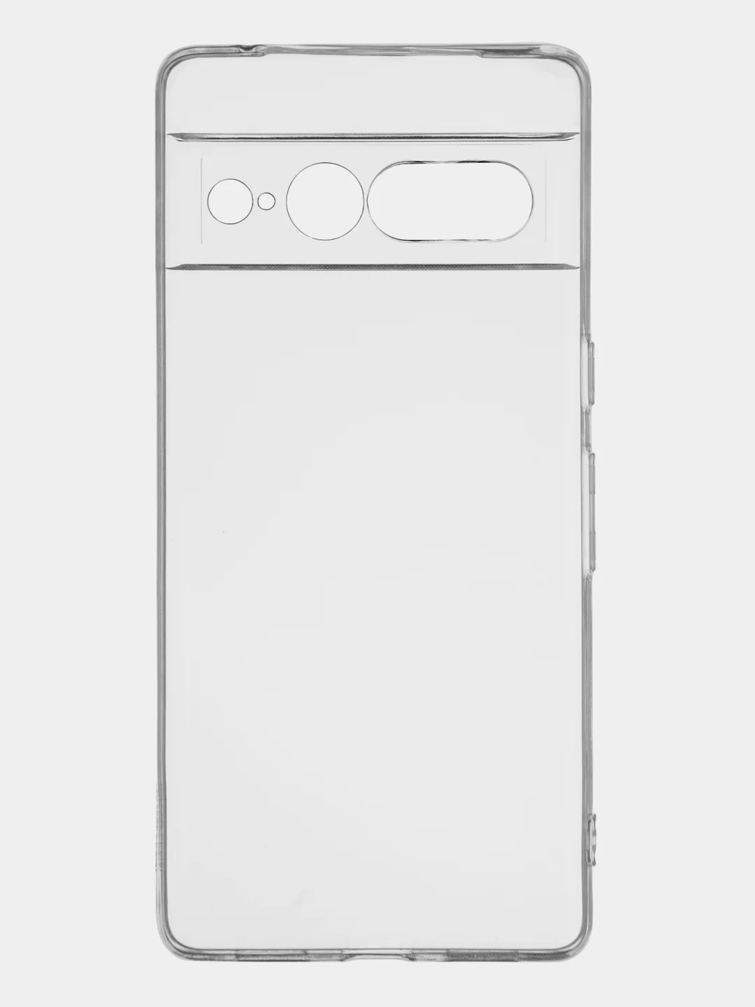 Прозрачный чехол для Google Pixel 7 Pro силиконовый BROSCORP с защитой камер и сеткой от прилипания