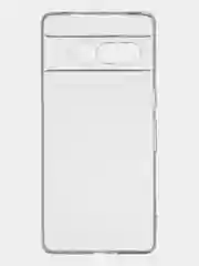 Прозрачный чехол для Google Pixel 7 Pro силиконовый BROSCORP с защитой камер и сеткой от прилипания
