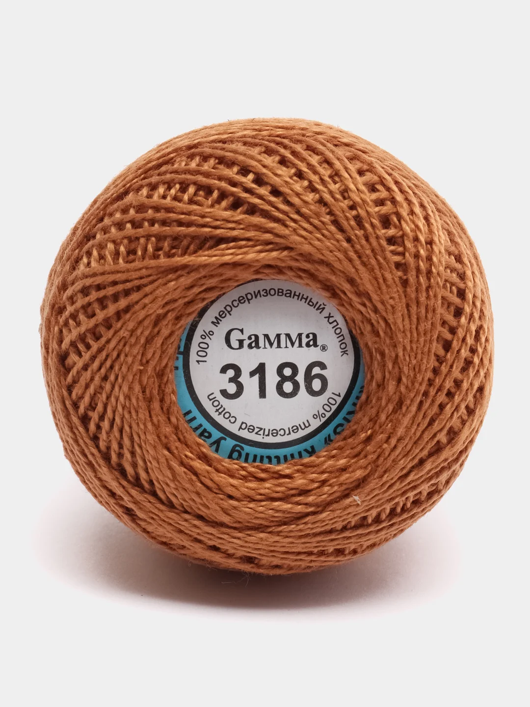 Горчичный пряжа "Ирис", 82 м