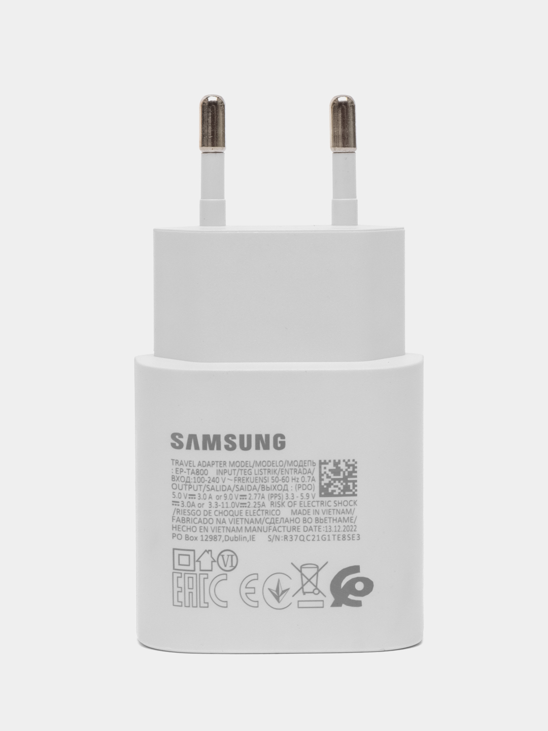 Сетевая зарядка для Samsung TA800 Type-C, USB Power Delivery 3.0 купить по  цене 651.01 ₽ в интернет-магазине Магнит Маркет